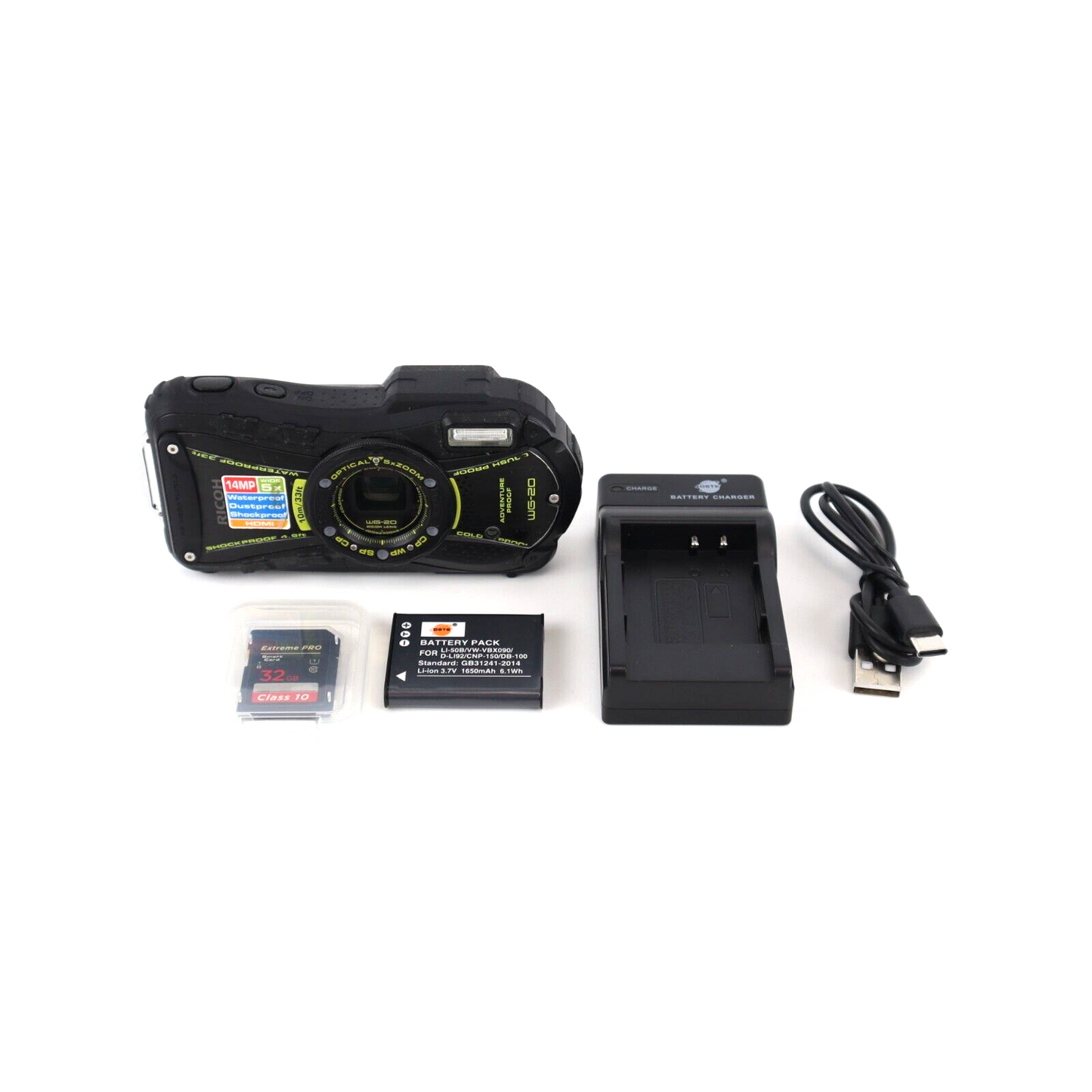 Ricoh WG-20 Compact Waterproof Digital Camera *24HR POST*
