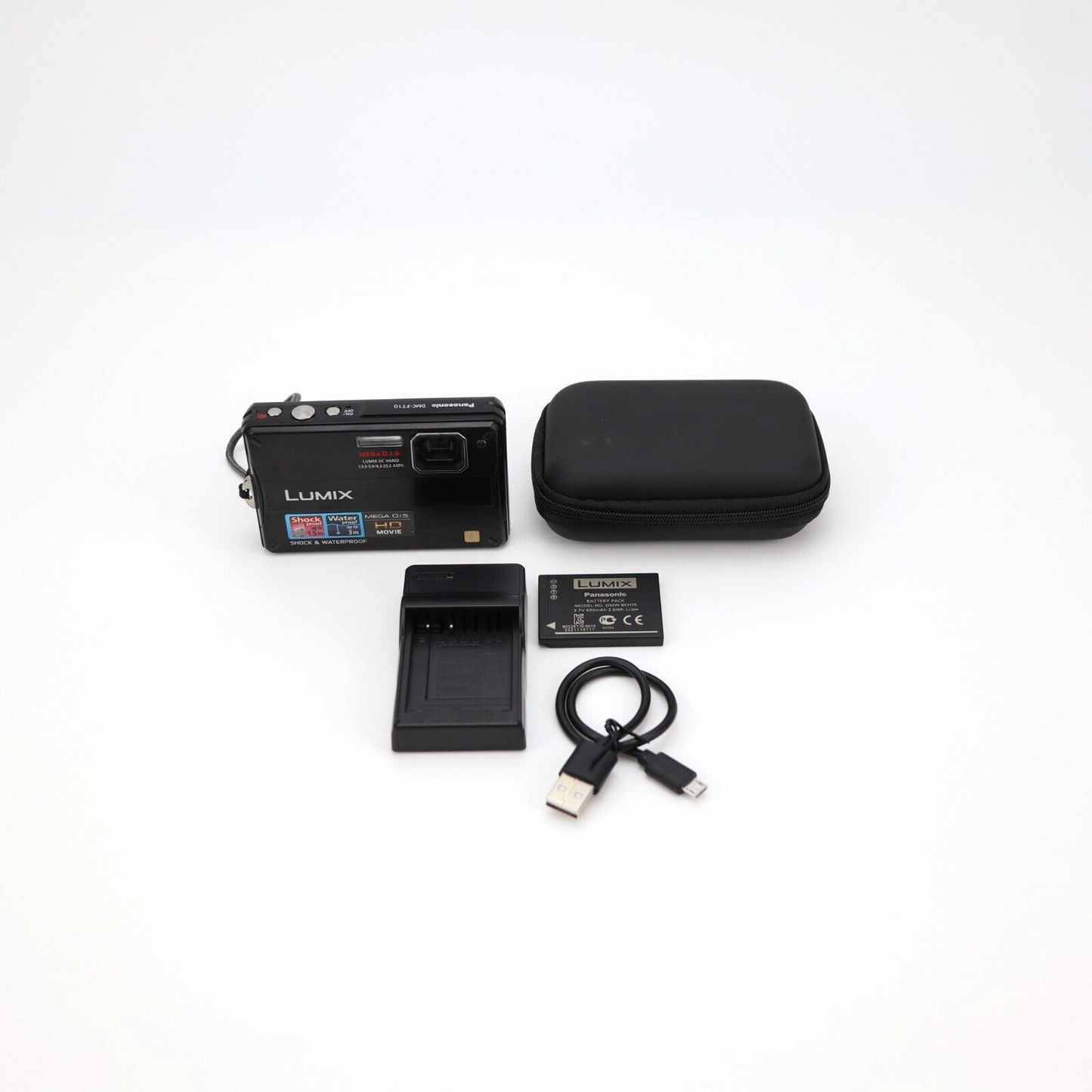 Panasonic Lumix DMC-FT10 Waterproof Camera - FULL KIT- 24HR POST