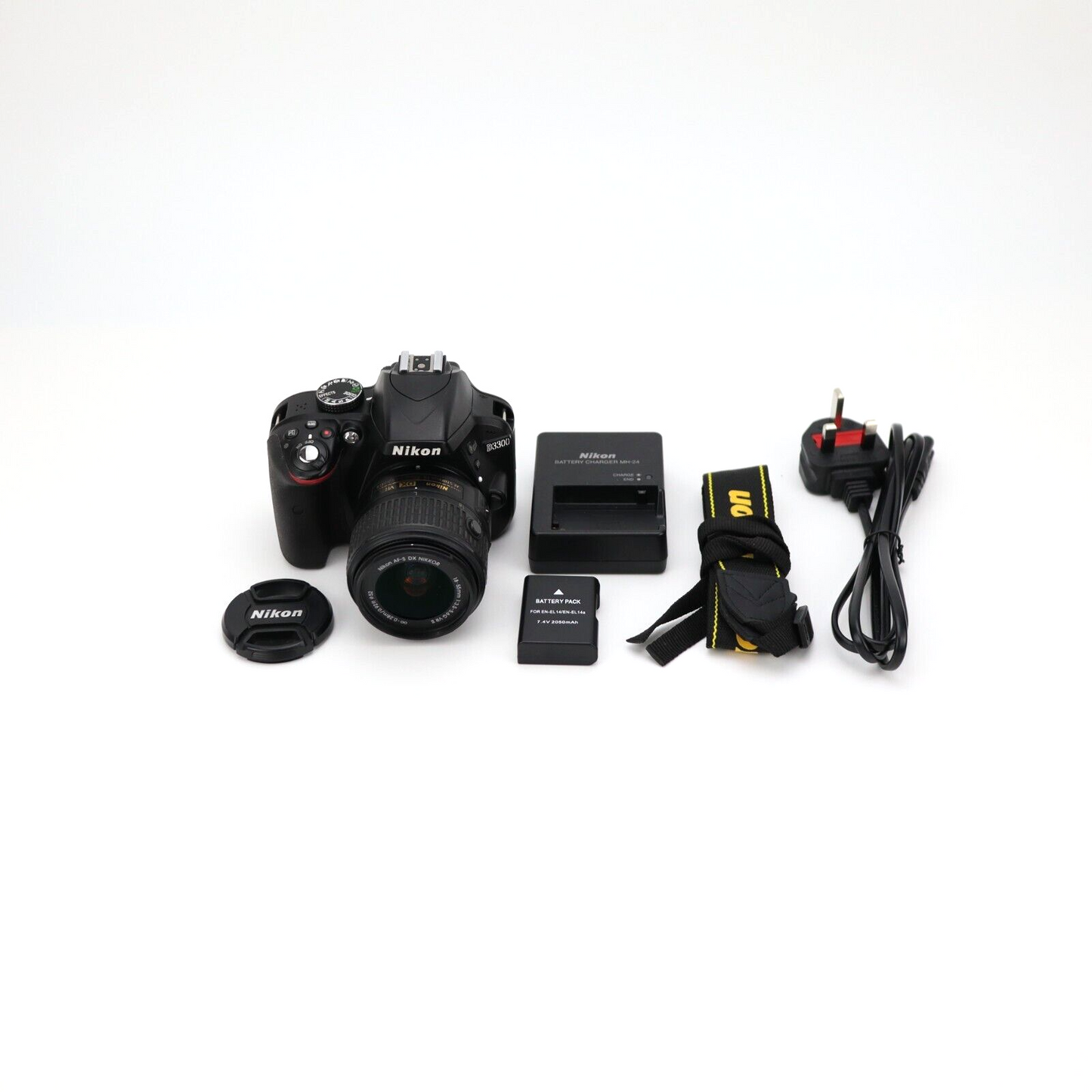 Nikon D3300 Camera with 18-55mm Lens - LOW Shutter count - Good Condition
