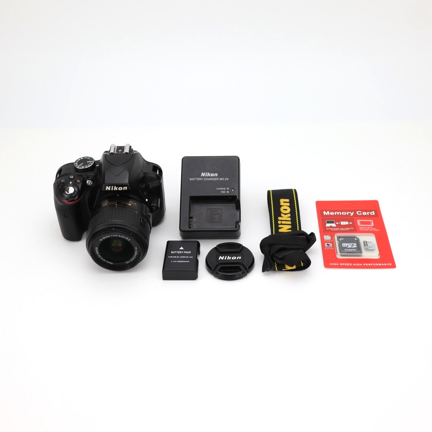 Nikon D3300 Camera Full KIT with 18-55mm Lens - Good Condition - 24HR POSTAGE