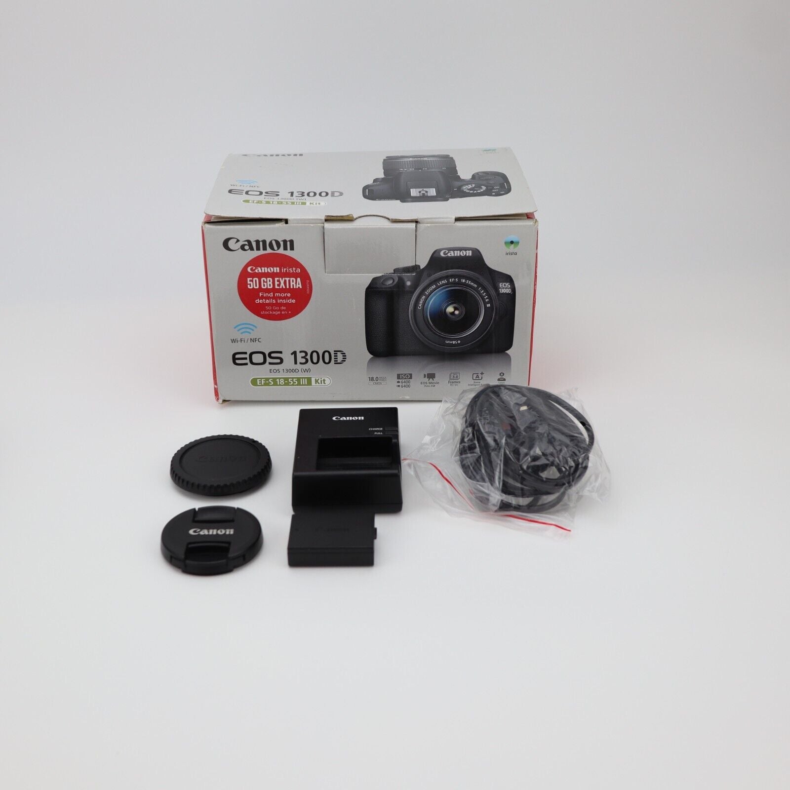 Canon EOS 1300D Camera Kit With 18-55mm Lens - 11K Shutter Count - GRADE A