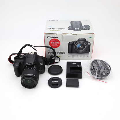 Canon EOS 1300D Camera Kit With 18-55mm Lens - 11K Shutter Count - GRADE A