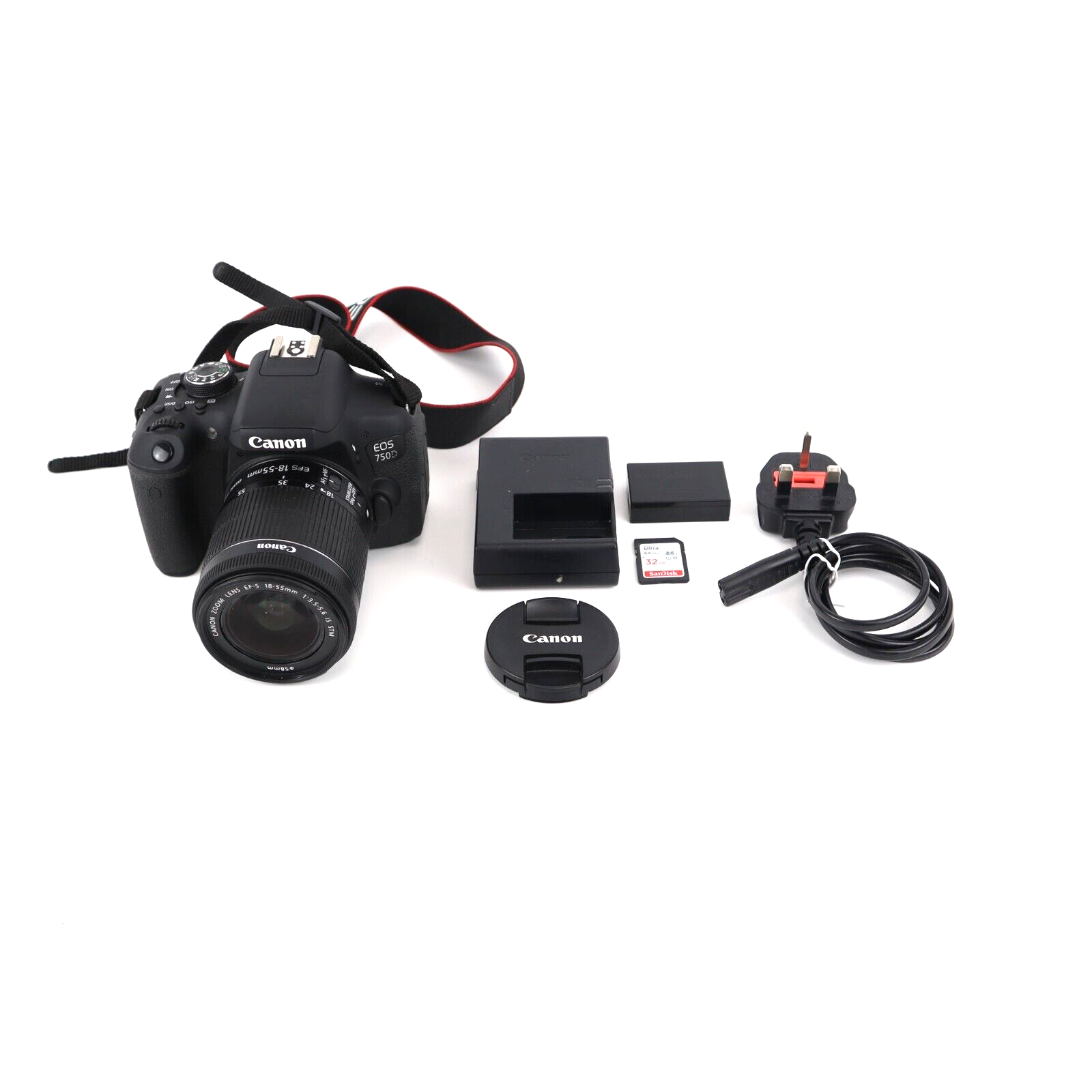 Canon EOS 750D Camera FULL KIT With 18-55mm Lens - GRADE A- 24HR POST