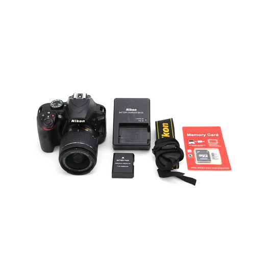 Nikon D3400 Camera Full KIT with 18-55mm Lens - 7K Shutter Count-  24HR POSTAGE