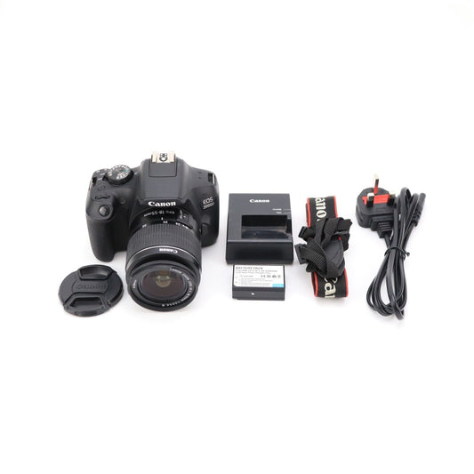 Canon EOS 2000D Camera KIT with 18-55mm Lens - 6K Shutter Count - 24HR POST