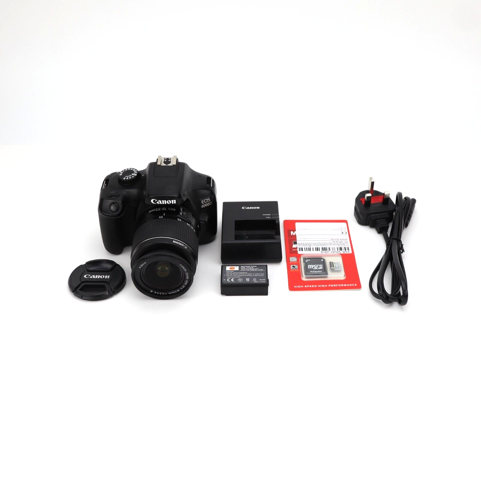 Canon EOS 4000D Camera with 18-55mm Lens - 24HR POSTAGE