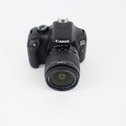 Canon EOS 3000D Camera Kit with 18-55mm Lens - Low Shutter Count - 24HR POST