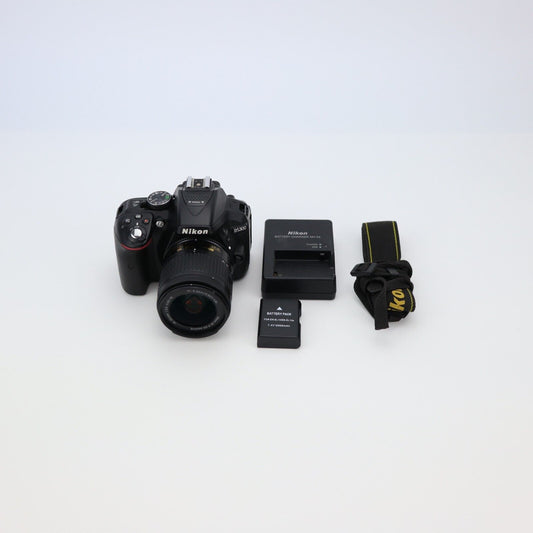 Nikon D5300 Camera FULL KIT with 18-55mm Lens - 4K Shutter Count - GRADE A